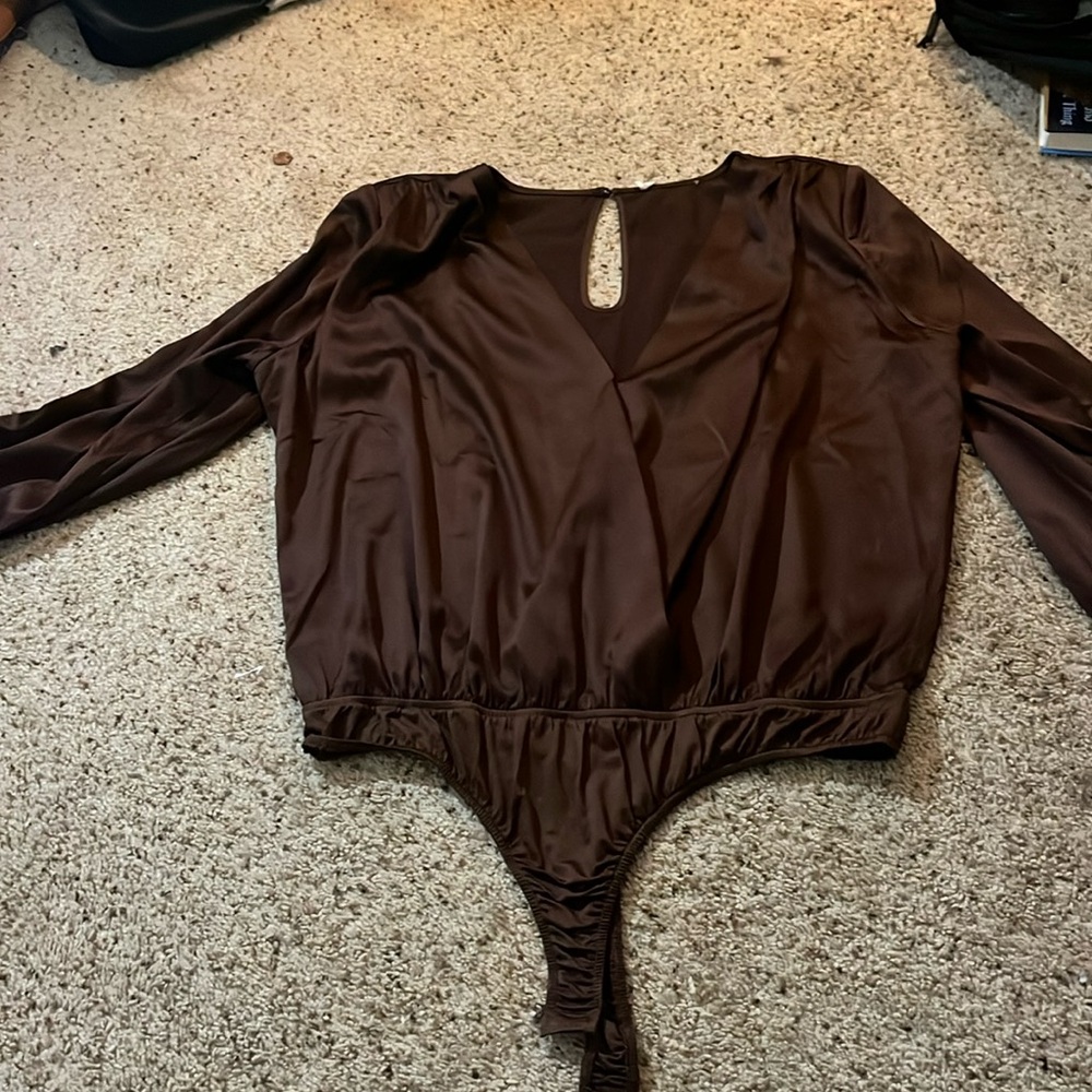 Brown Steve Madden Bodysuit/Blouse